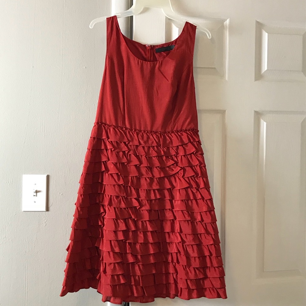 Limited red sleeveless event dress size 4
